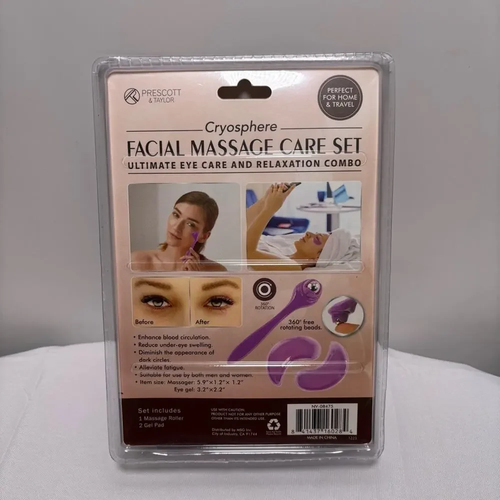 Purple Facial Massage Care Set
